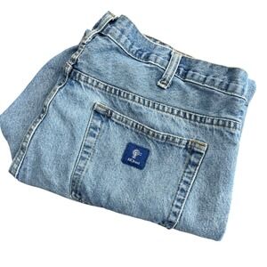 RK Brand Mens Jeans 40x29 (40x28) Light Wash Denim Relaxed Fit Cotton